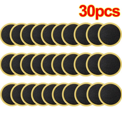 30/20/10PCS Bicycle Glue-Free Tire Patches Tool Quick Repairing Tyre Protection Patch Adhesive Quick Drying Bike Accessories